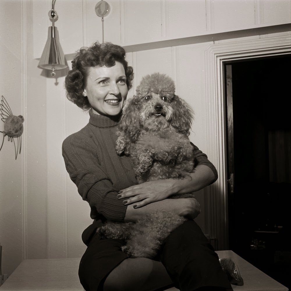 Betty White And A Poodle