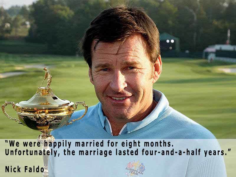Nick Faldo On Marriage