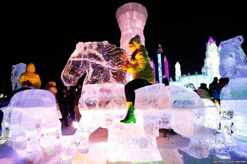 Harbin Ice Festival Ice Horse