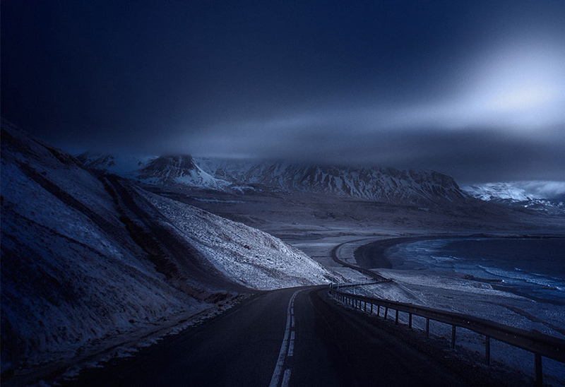 Lonely Roads Blue Tones