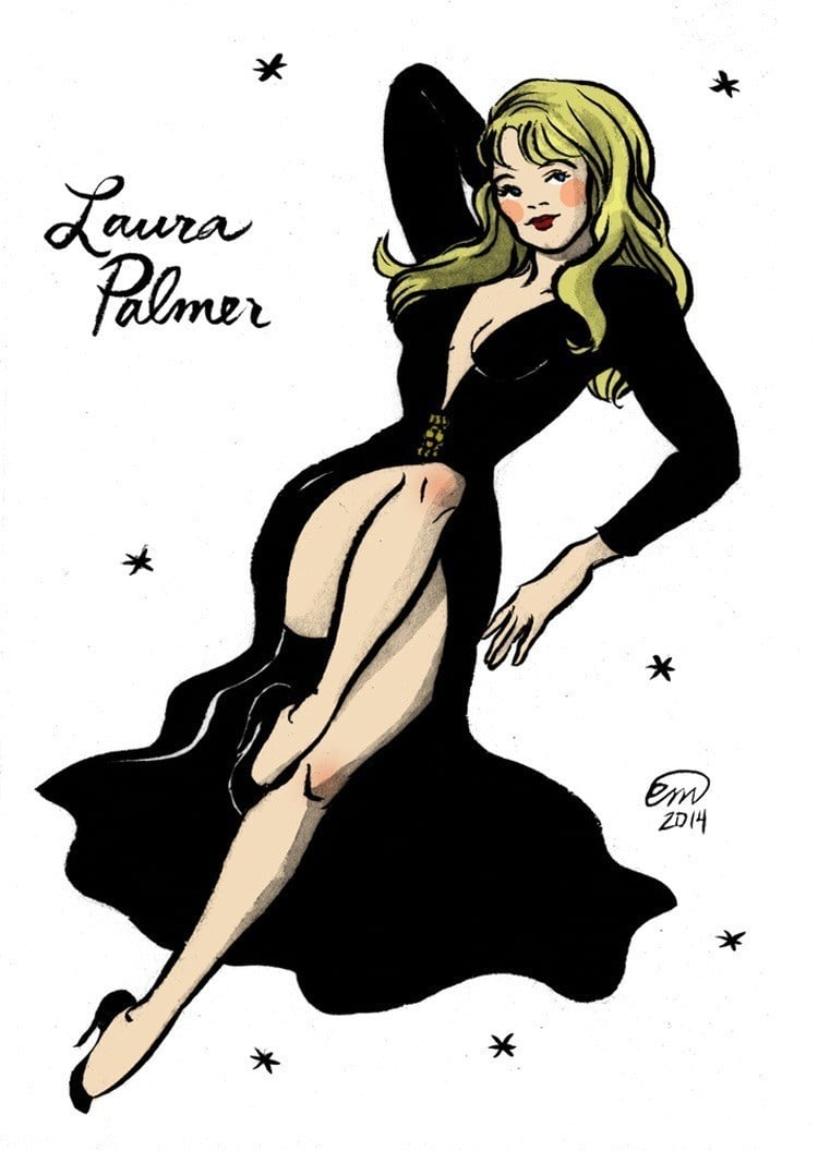 Twin Peaks Pin Ups Palmer