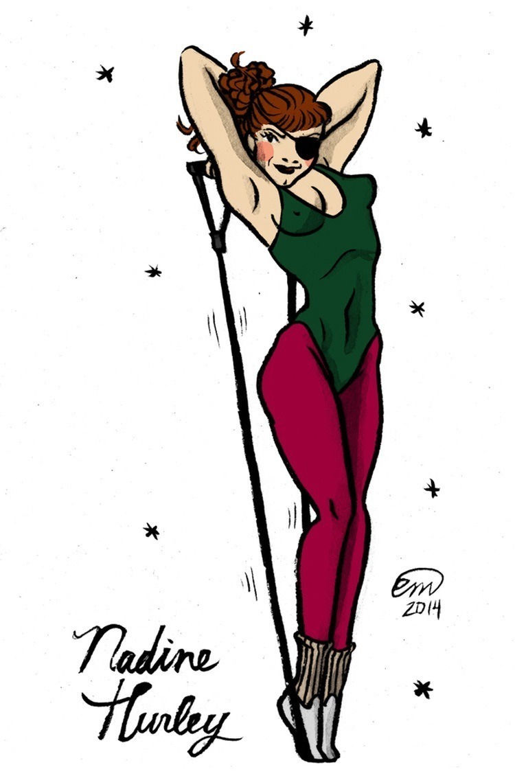 Twin Peaks Pin Ups Hurley