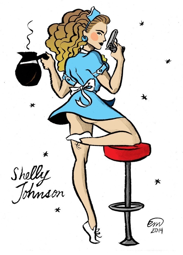 Twin Peaks Pin Ups Johnson