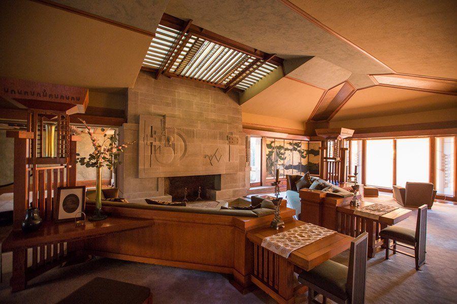 hollyhock house living room