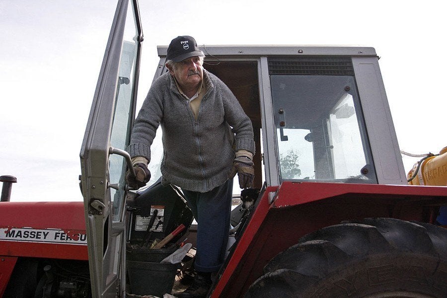 Exiting Tractor
