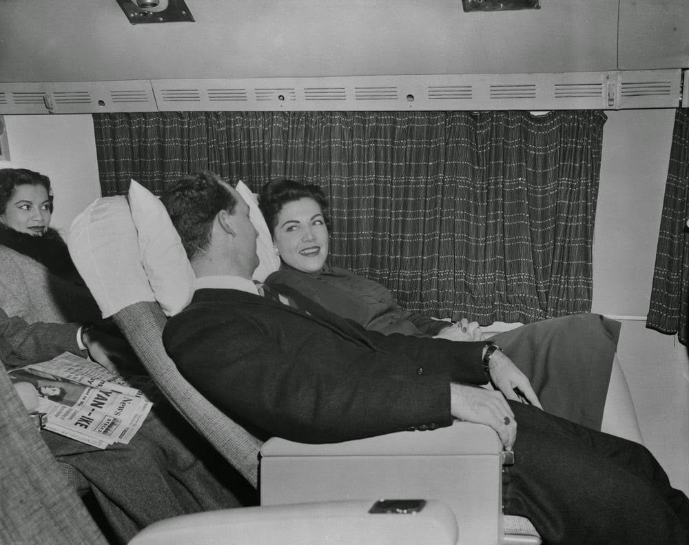 Golden Age Air Travel Reclining