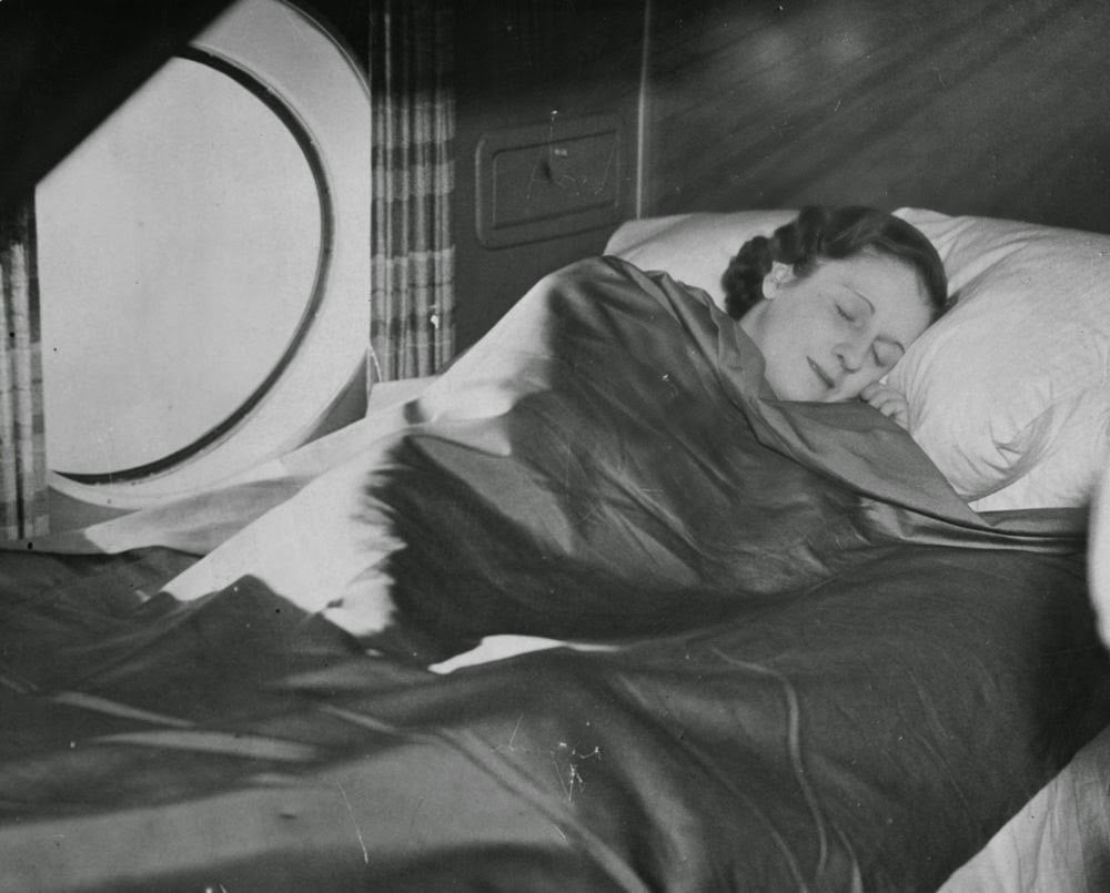 Golden Age Air Travel Sleep