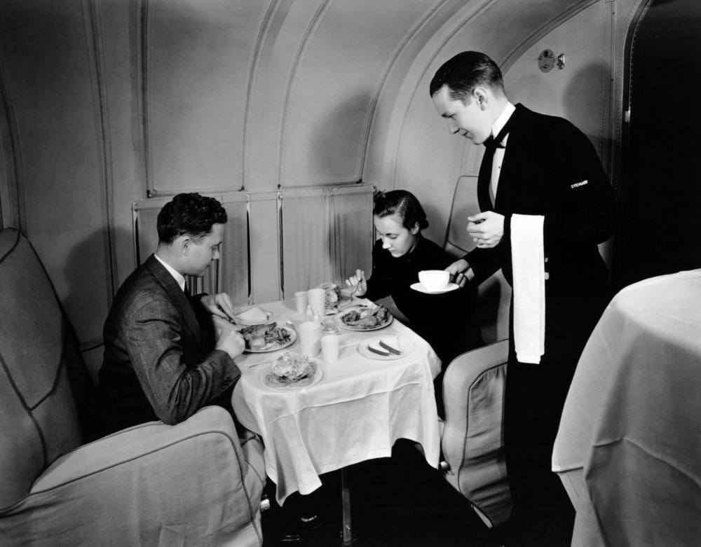 Golden Age Air Travel Waiter