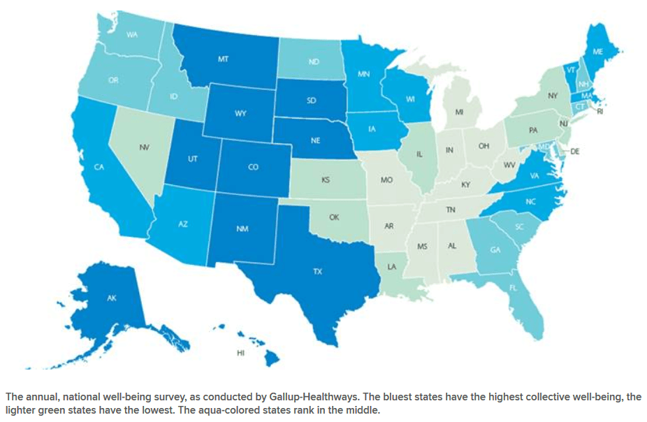 Happiest States In The United States