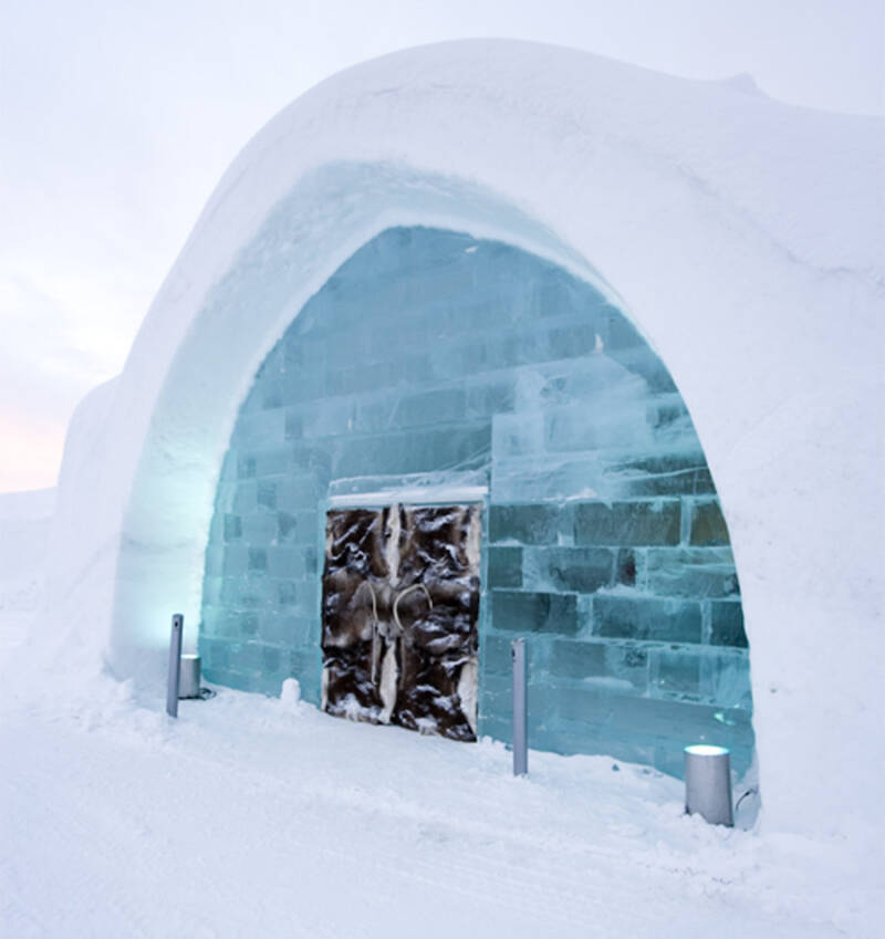 Ice Hotel Entrance