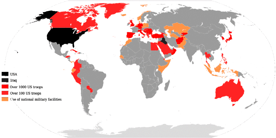 US Worldwide Troop Deployment