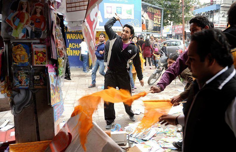 Hindu Protests Against Valentine's Day