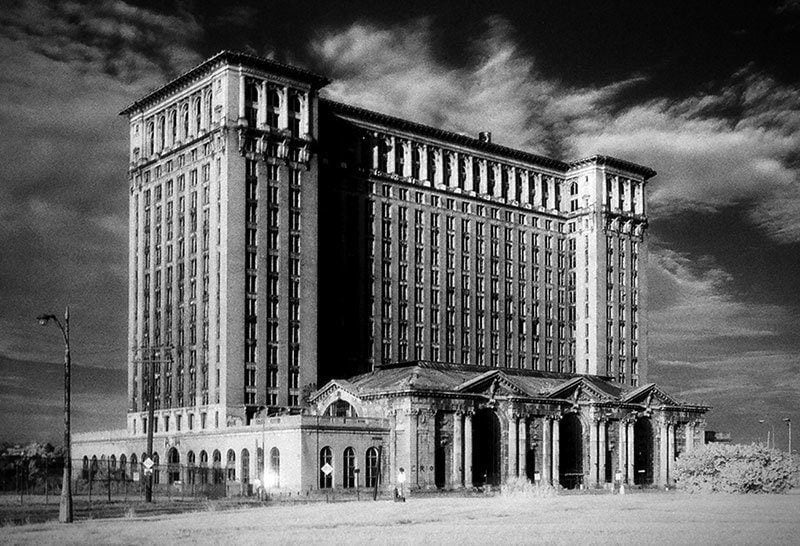 Vintage Detroit Michigan Central Station