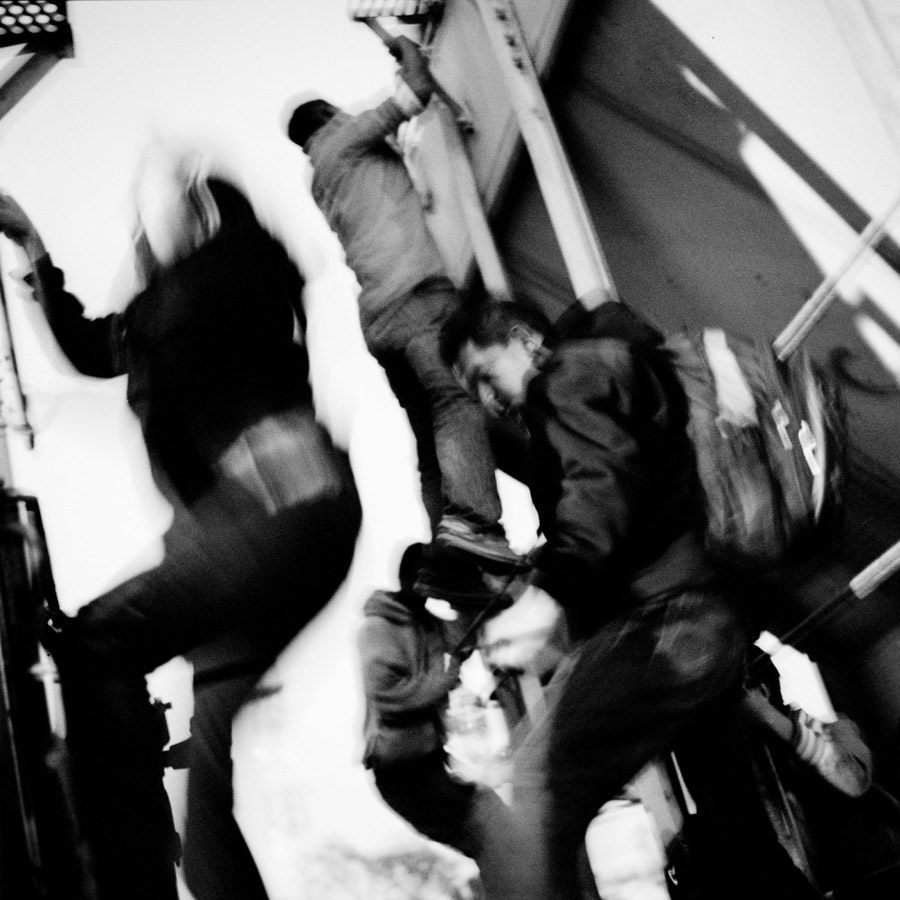 death train jumping on