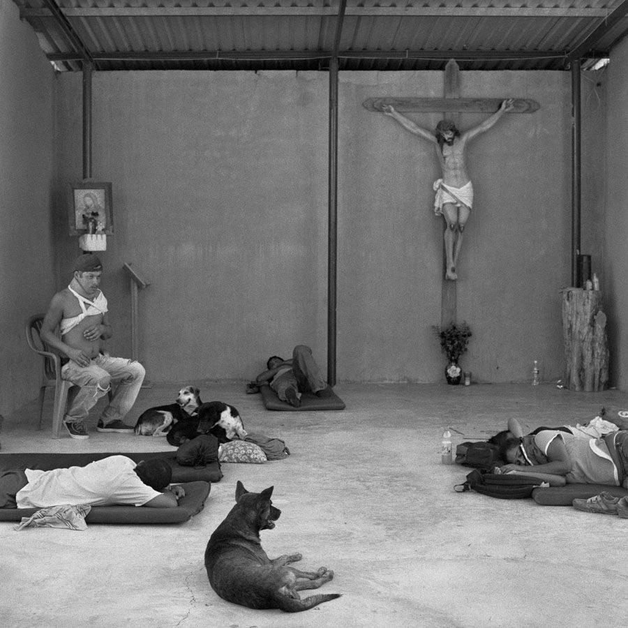 death train migrant shelter chapel