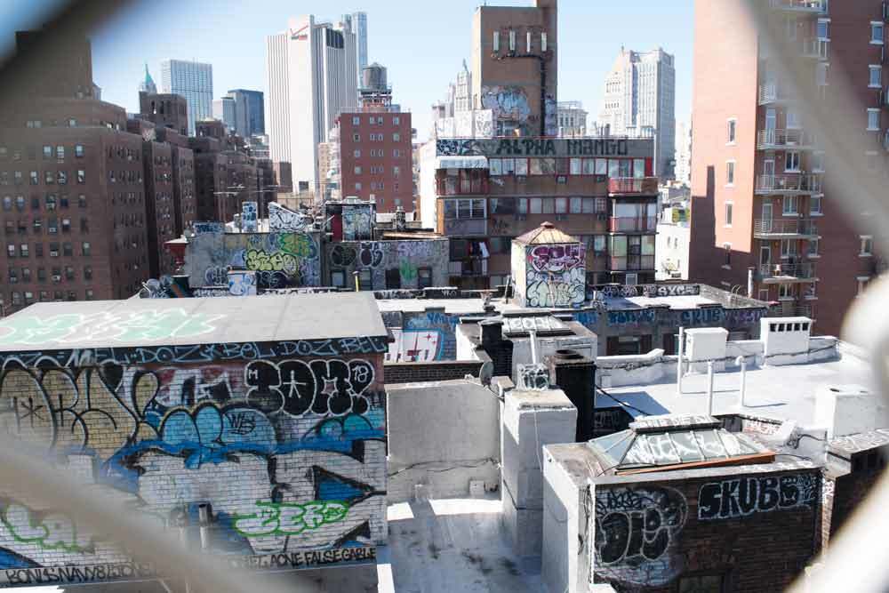 Chinatown rooftop graffiti