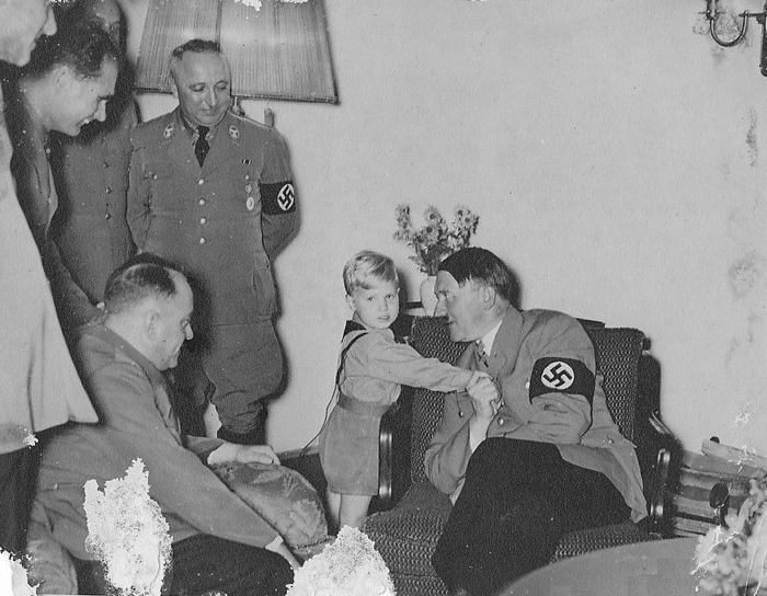 Hitler With A Young Boy