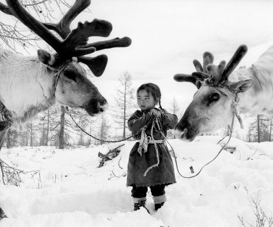 reindeer people young girl