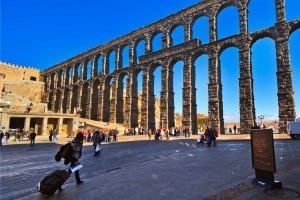 Roman Ruins Segovia Aqueduct