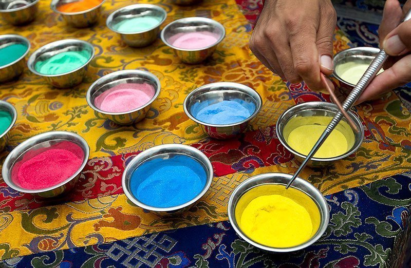 Colored Tibetan Sand