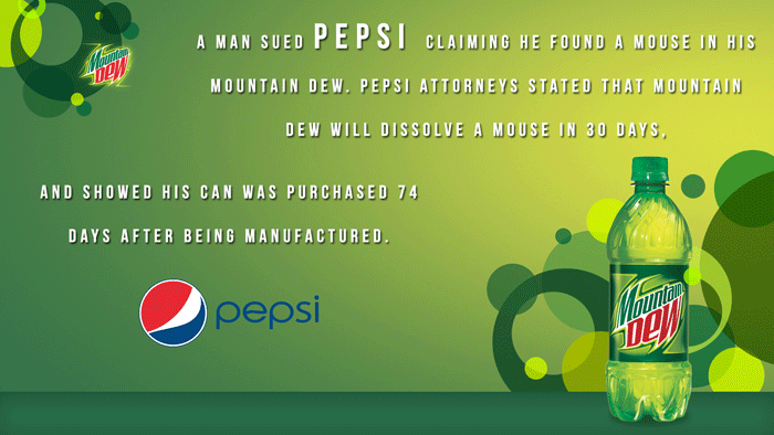 Suing Pepsi