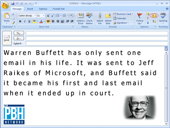 Warren Buffet Email