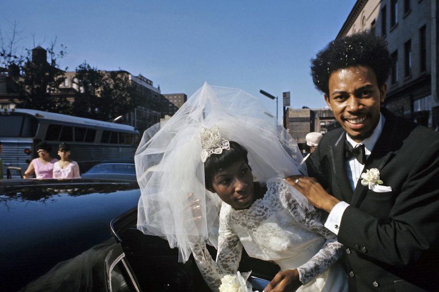 Newlyweds in 1970s Harlem