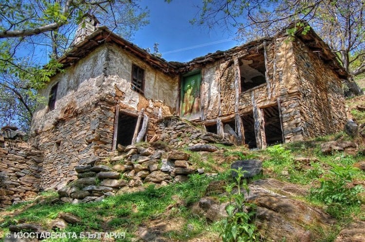 abandoned bulgaria rock house