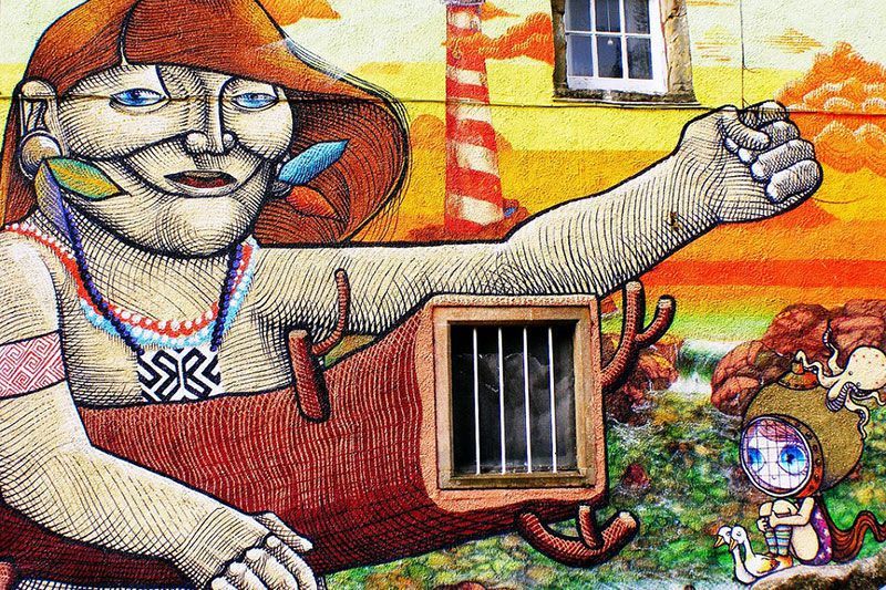 Kelburn Castle Vibrant Mural