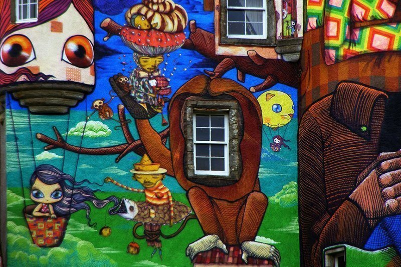Up Close Look at Kelburn Street Art