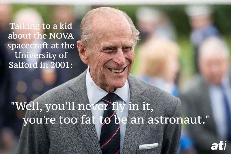 Prince Philip Quotes Astronaut