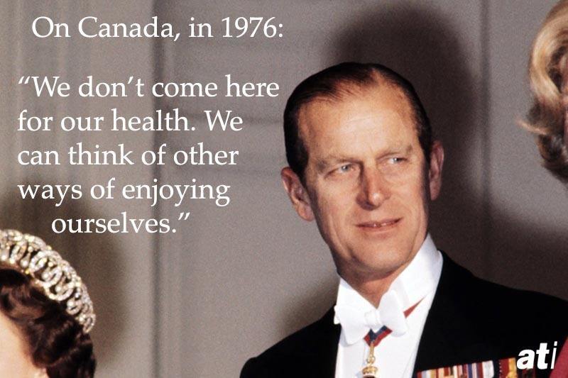 Prince Philip On Canada