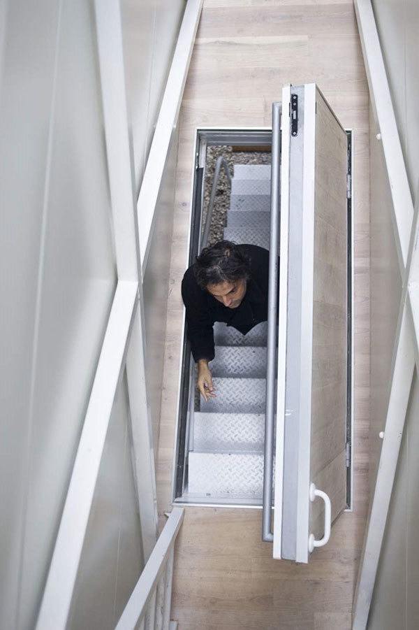 Below World's Thinnest House