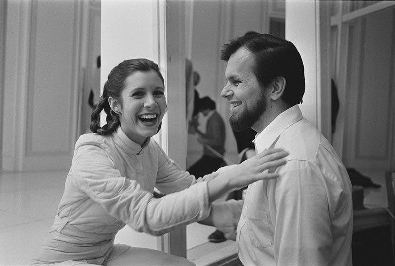 Carrie Fisher Behind the Scenes Of Star Wars