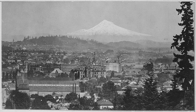 Mt. Hood Over Portland, Oregon