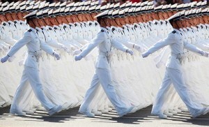 China Symmetry Walking Soldiers