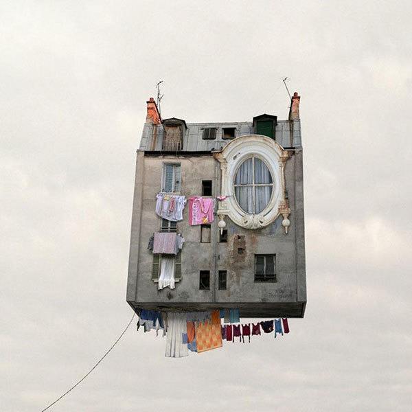 French Photographer Makes Houses Fly