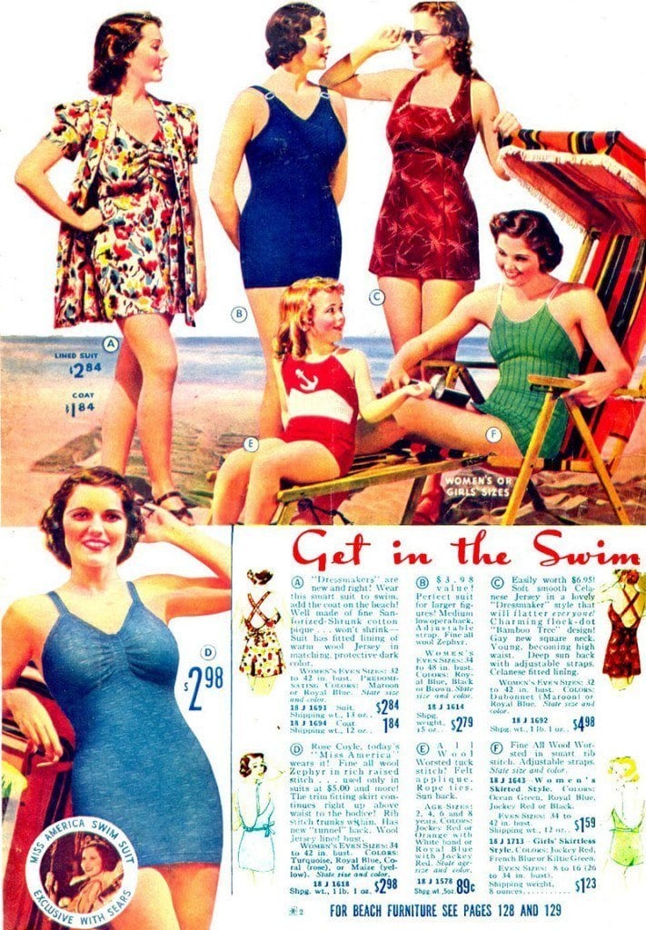 A Brief History of Women's Swimwear