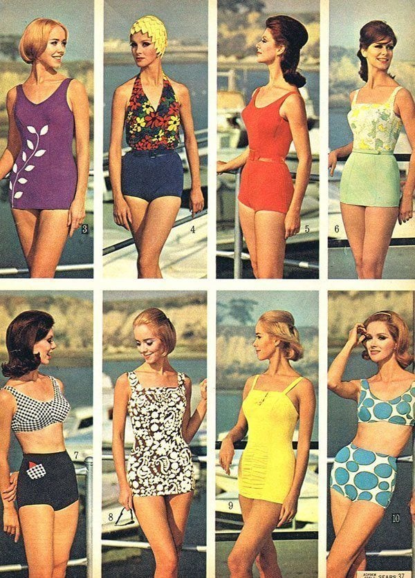 Herstory of swimwear,p.3: Women's swimwear fashion history