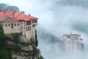 Meteora Greece Clouds Floating