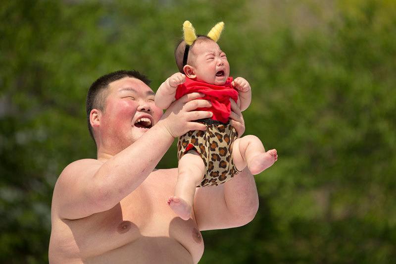 Sumo Baby Crying Contest