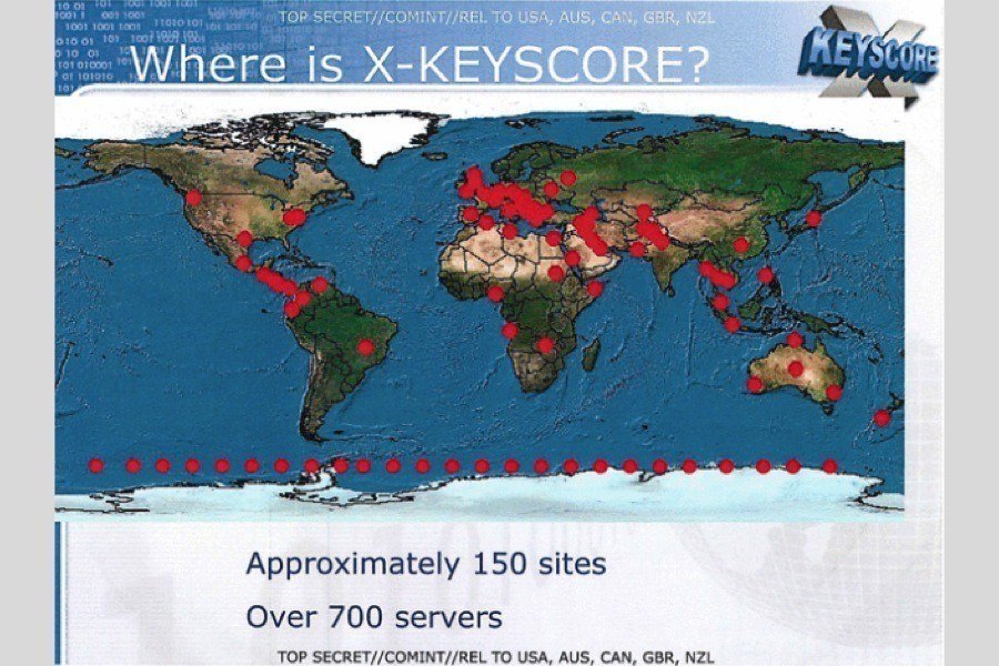 Snowden Revelations X Keyscore Map