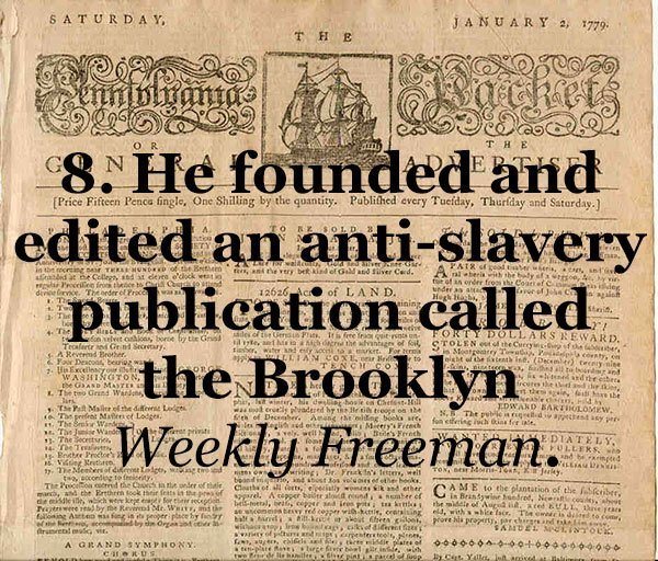 Whitman Anti-Slavery Supporter