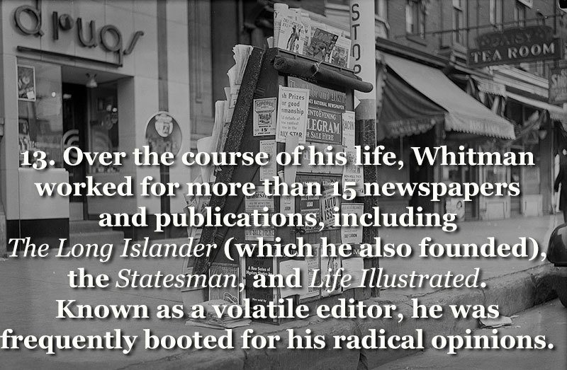Walt Whitman Publishing Career