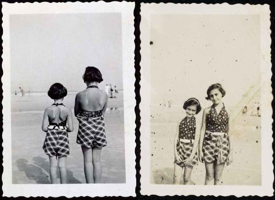 anne frank scrapbook beach