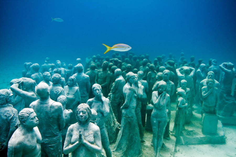 Cancun Underwater Museum Statues