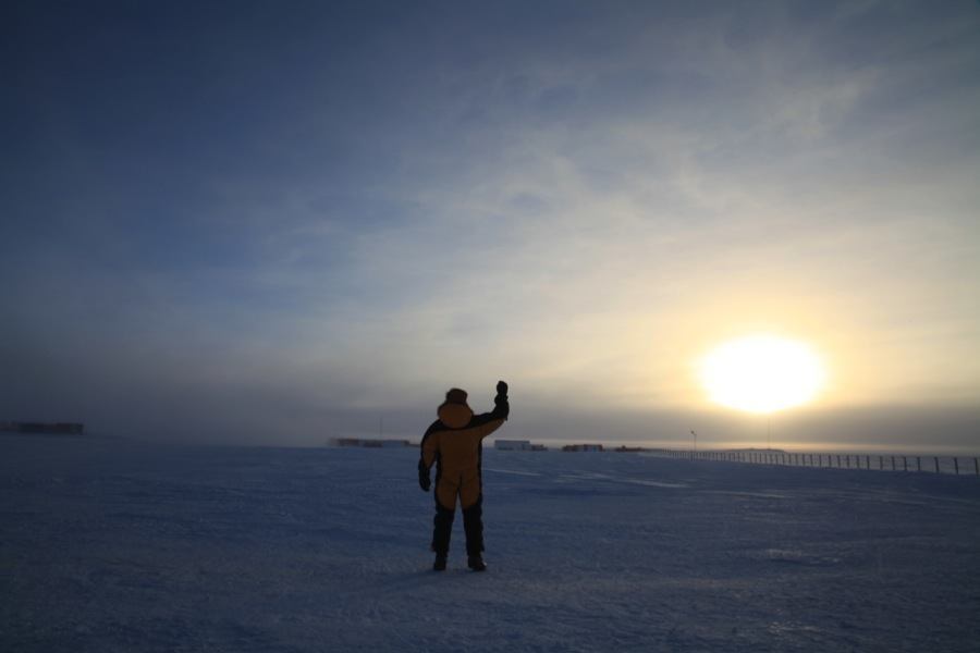 Sun In Antarctica