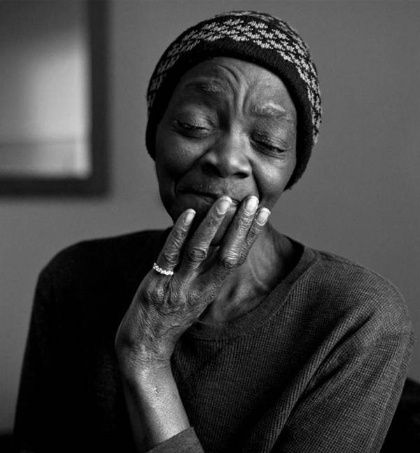 Homeless Portrait Skinny Woman
