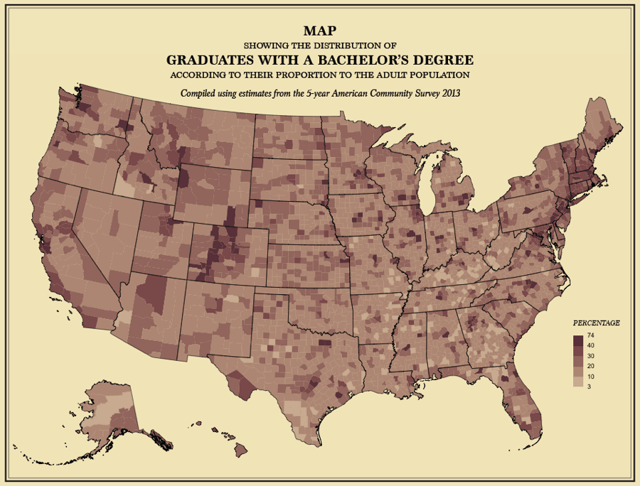 Map America Bachelors Degree