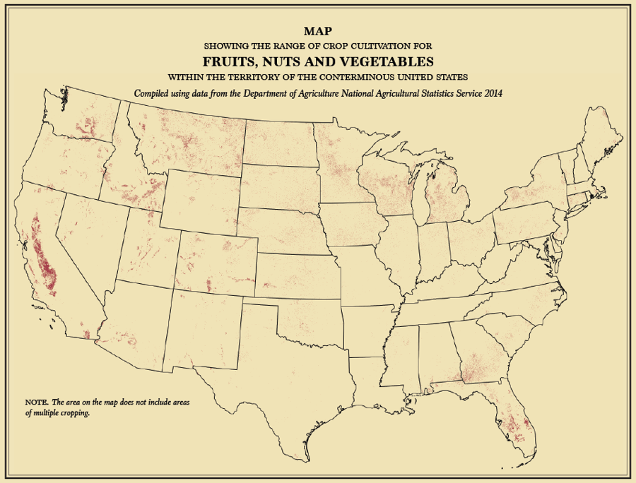 Map America Crop Cultivation